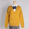 Japanese JK School Uniform Sweater Cardigan Anime VNeck Long Sleeve Knit Coat For Girls 12