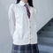 Japanese JK School Uniform Knit Vest Cardigan Korean Gyaru Style Student Sweater For Women 0