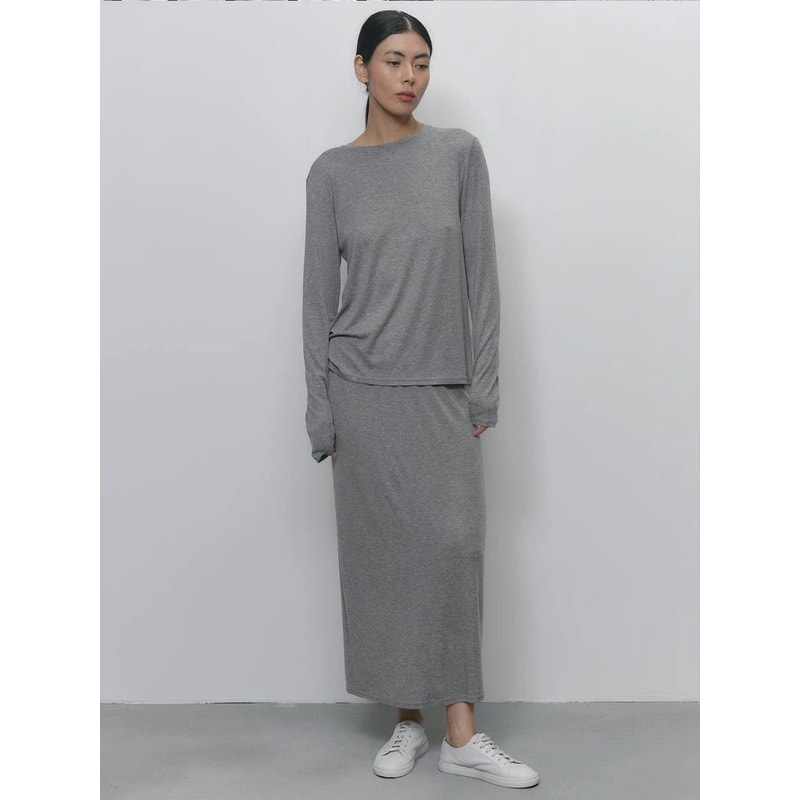 Hirsionsan Womens Modal 3Piece Lounge Set Loose Cardigan Vest HighWaist Pants Casual Outfit 10