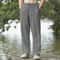 Mens Cotton Linen Beach Jogger Pants Casual Loose Summer Streetwear Vacation Trousers 10