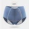 Womens High Waist Leakproof Period Panties Cotton 3Layer Absorbent Menstrual Protection Briefs 2