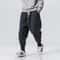 Mens Cotton Linen Harem Jogger Pants Baggy DropCrotch Elastic Waist Casual Streetwear Trousers 5