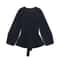 Womens Retro Knit Blazer With Belt VNeck Shoulder Pad Office Lady Jacket 0
