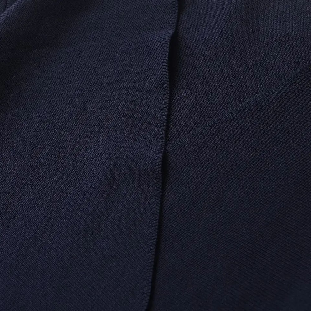 Womens Retro Knit Blazer With Belt VNeck Shoulder Pad Office Lady Jacket 4