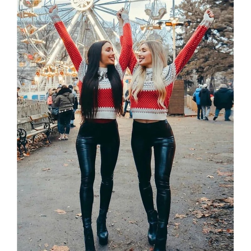 Womens Plus Size High Waist Faux Leather Leggings Stretchy Slim Fit Black PU Skinny Pants 5