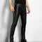 Mens Slim Fit Faux Leather Biker Pants Rock Style PU Motorcycle Party Trousers 0