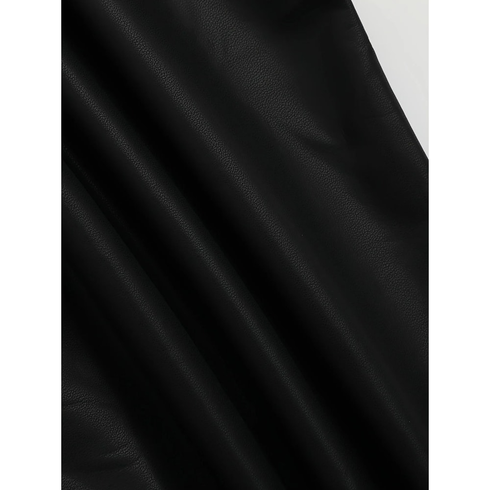 Womens High Waist PU Leather Leggings Sexy Slim Fit Faux Leather Club Pants 5