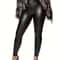 Womens High Waist PU Leather Leggings Sexy Slim Fit Faux Leather Club Pants 0