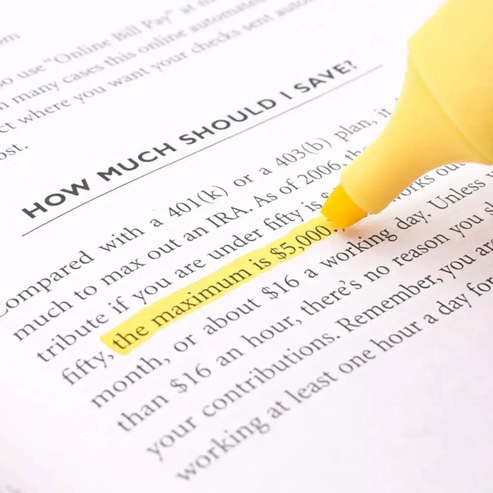 Pastel Chisel Tip Highlighter Marker Set 6 Soft Color Study Office Highlight Pens 3