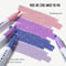 Kawaii Glitter Pastel Highlighter Pen Set Fine Tip Sparkle Study Scrapbook Markers 4 Colors 0