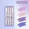 Kawaii Glitter Pastel Highlighter Pen Set Fine Tip Sparkle Study Scrapbook Markers 4 Colors 5