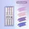 Kawaii Glitter Pastel Highlighter Pen Set Fine Tip Sparkle Study Scrapbook Markers 4 Colors 7