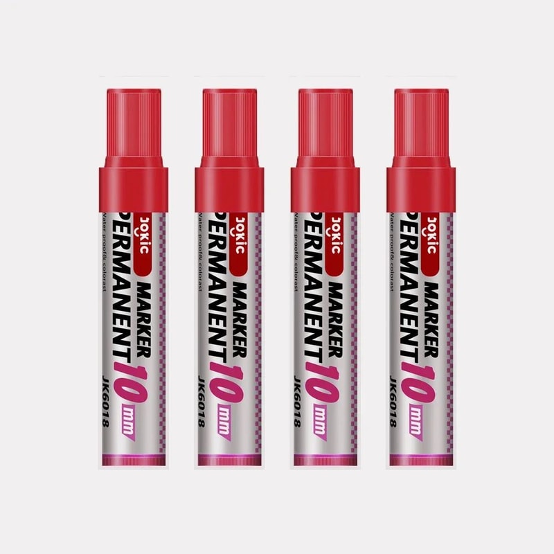 Permanent Marker Pen Set Waterproof Dual Tip Color Markers With Fine 10mm Broad Nib 13