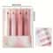 Morandi Pink Soft Touch Gel Highlighter Pens 4 Pack QuickDry WaterBased Study Markers 2