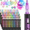 Double Line Metallic Outline Highlighter Pens Set Magic Glitter Drawing Markers For Creative Art 9