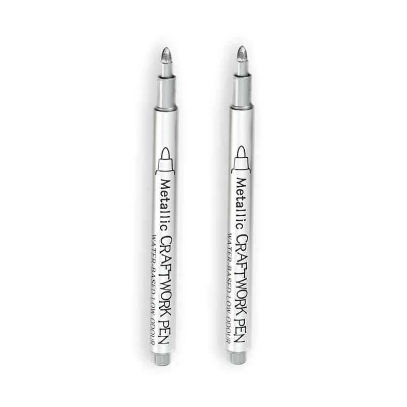 Permanent Gold Silver Metallic Marker Pens Shiny Art Markers For Crafts Scrapbooking DIY Project 17
