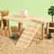 Wooden Hamster Ladder Platform Playground Climbing Stairs Jumping Board Toy For Small Pets Cage 4