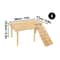 Wooden Hamster Ladder Platform Playground Climbing Stairs Jumping Board Toy For Small Pets Cage 6