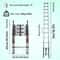 Stainless Steel Telescoping Extension Ladder 85ft Portable Folding Loft Ladder With 330lb Capacity 7
