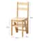 Solid Wood Folding Ladder Chair Stool 2in1 Step Ladder Seat For Home Use 3