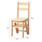 Solid Wood Folding Ladder Chair Stool 2in1 Step Ladder Seat For Home Use 3