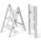 Aluminum Folding Step Ladder With Handrail Lightweight NonSlip Household Step Ladder 234 Steps 330