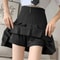 Womens High Waist Pleated Mini Skirt Preppy Style ALine Elastic Waist JK Skirt With Zipper 2