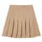 Womens High Waist Pleated Mini Skirt Preppy Style ALine Elastic Waist JK Skirt With Zipper 8