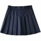 Womens High Waist Pleated Mini Skirt Preppy Style ALine Elastic Waist JK Skirt With Zipper 10