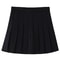 Womens High Waist Pleated Mini Skirt Preppy Style ALine Elastic Waist JK Skirt With Zipper 13