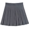 Womens High Waist Pleated Mini Skirt Preppy Style ALine Elastic Waist JK Skirt With Zipper 14