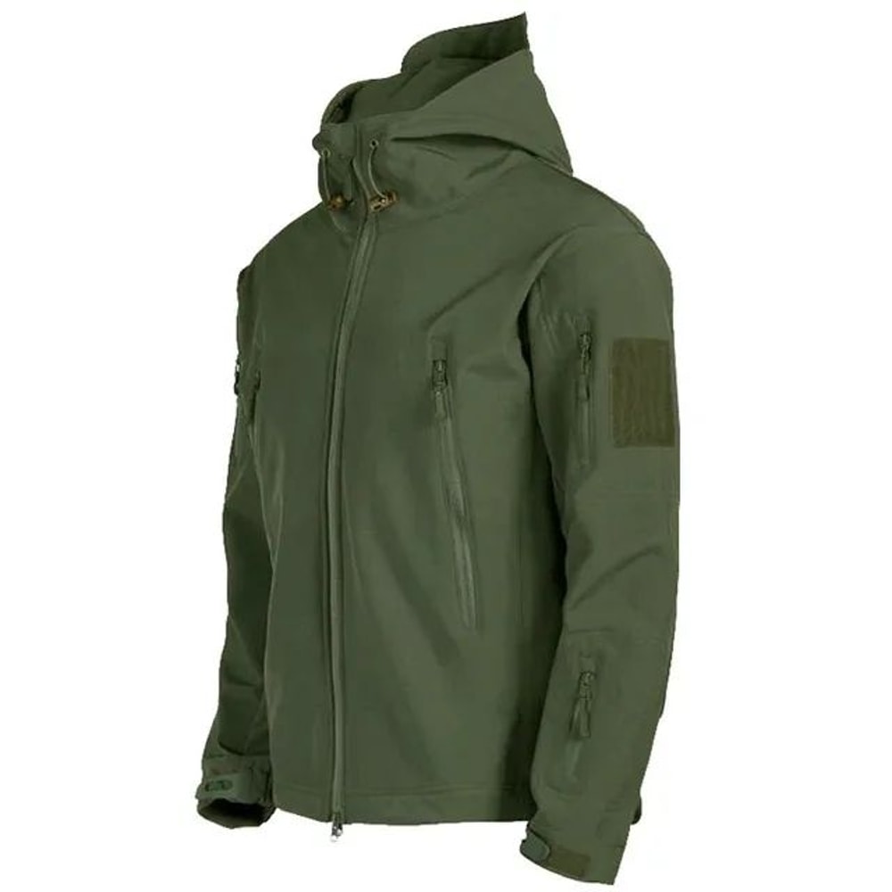Mens Tactical Softshell Military Jacket Waterproof Hooded Outdoor Combat Utility Jacket 8