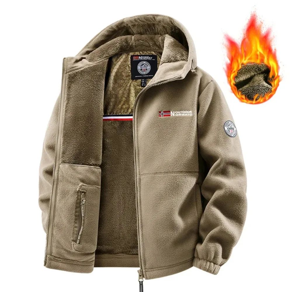 Mens Harajuku Hip Hop Wool Hoodie Jacket Casual ZipUp Streetwear Sweatshirt 0