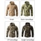 Mens Shark Skin Tactical Soft Shell Jacket Waterproof Fleece Hooded Military Camouflage Outdoor Co 1