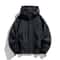Mens Plus Size Hooded Windbreaker Jacket Waterproof Lightweight Softshell Bomber 8