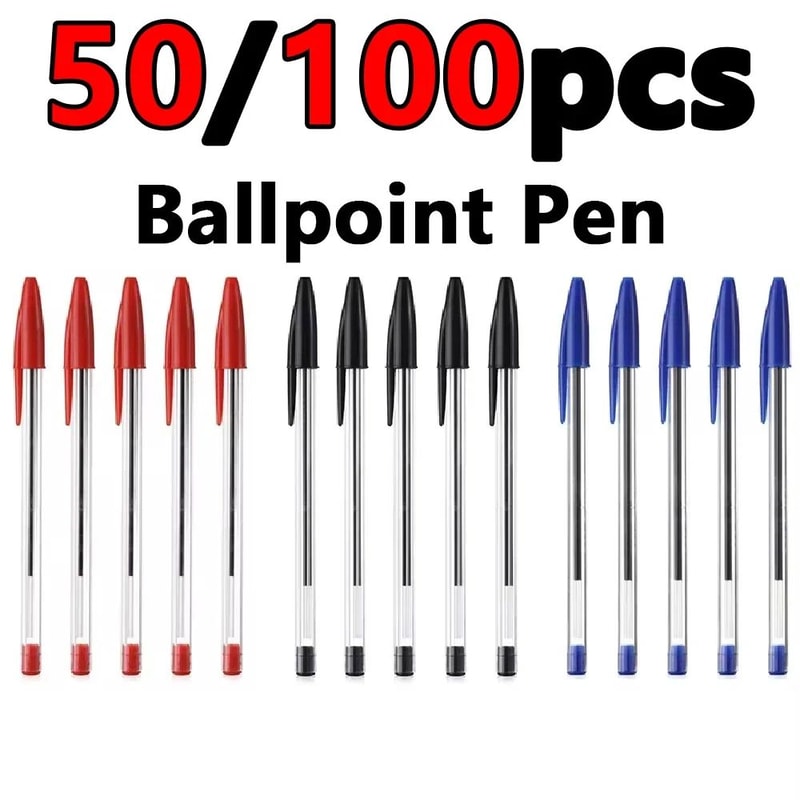SmoothWrite 3Color Ballpoint Pens 10mm LongLasting MultiInk Office School Writing Pens 4