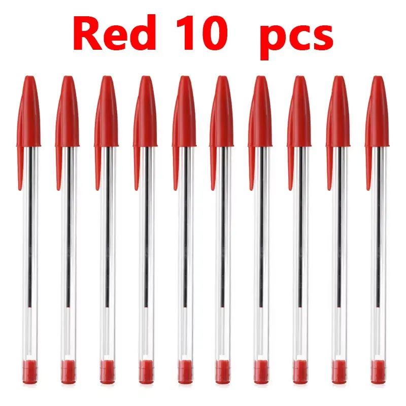 SmoothWrite 3Color Ballpoint Pens 10mm LongLasting MultiInk Office School Writing Pens 9