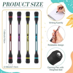 spinrelax fidget spinner pen – anti-stress spinning ballpoint pen for kids & adults