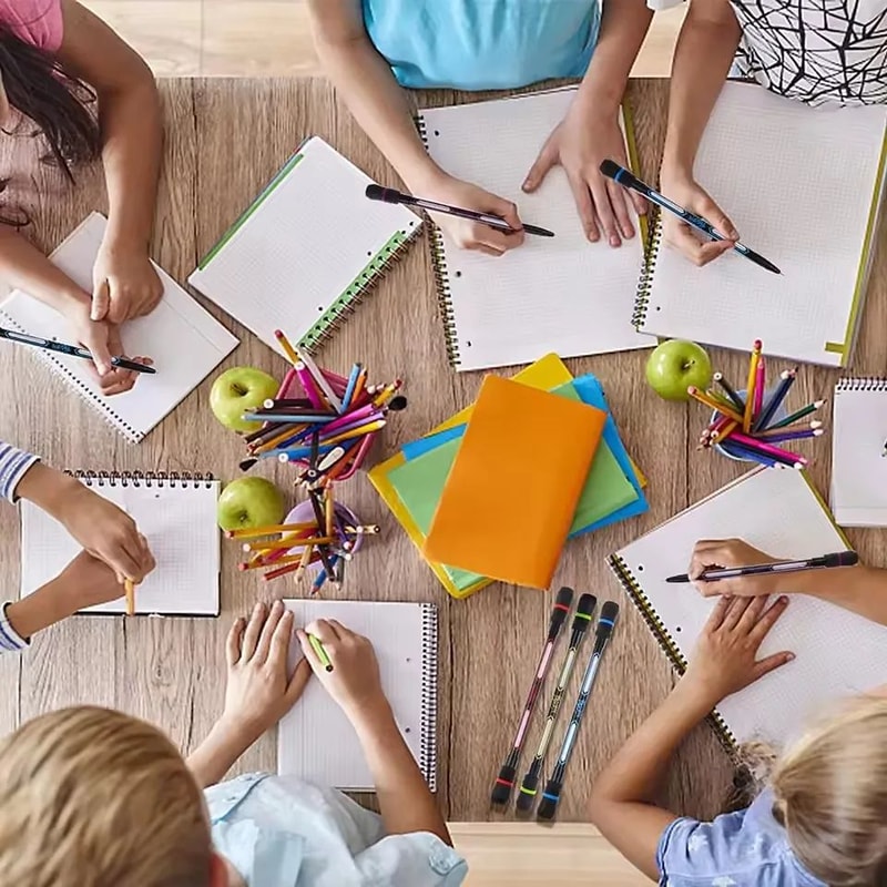 SpinRelax Fidget Spinner Pen AntiStress Spinning Ballpoint Pen For Kids Adults 3