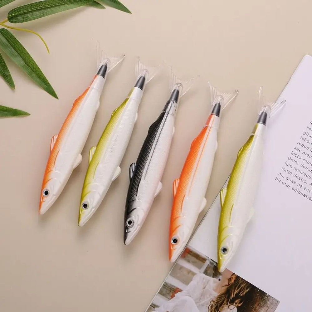 Salt Fish Shape Ballpoint Pen Creative Fish Novelty Writing Pen For School Office Gifts 2