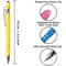 2in1 Stylus Ballpoint Pen Set Metal Touchscreen 10mm Black Ink Writing Pens 5