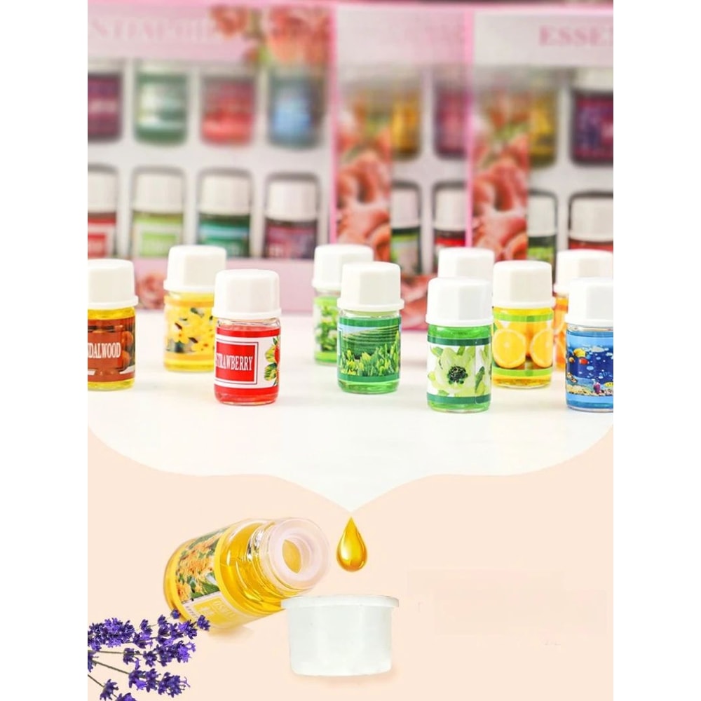Natural Essential Oil Set 3ml Aromatherapy Fragrance Oils For Diffuser Humidifier Home 1