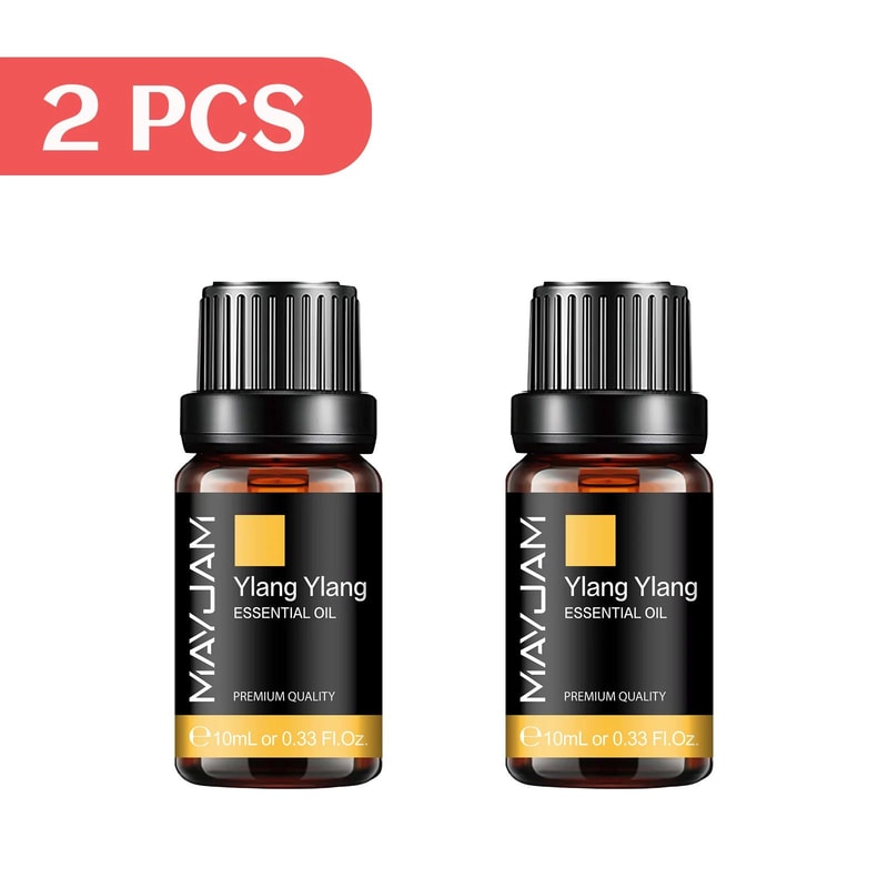MAYJAM 2pcs Essential Oil Set 10ml Pure Aromatherapy Oils For Diffuser Humidifier DIY 12
