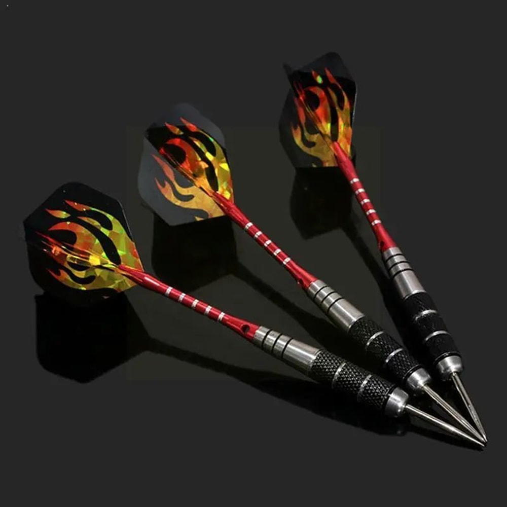 Professional Tungsten Steel Tip Dart Set Competition Darts With Steel Shafts Flights 3