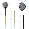 Professional Steel Tip Dart Set 14g Copper Plated Metal Darts For Dartboard Play 4