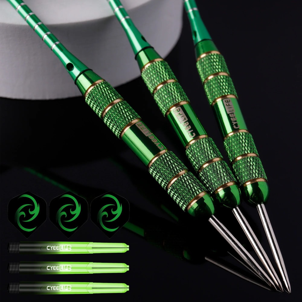 CyeeLife Professional Steel Tip Dart Set Pure Copper Darts With Flights For Dartboard Play 1