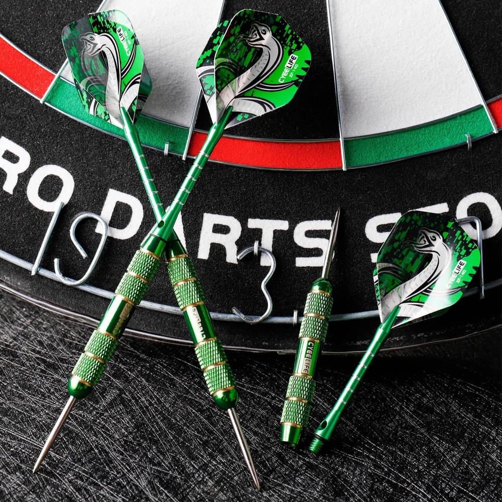CyeeLife Professional Steel Tip Dart Set Pure Copper Darts With Flights For Dartboard Play 2