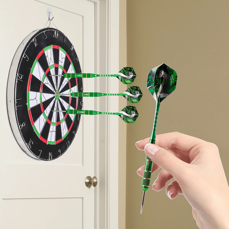 CyeeLife Professional Steel Tip Dart Set Pure Copper Darts With Flights For Dartboard Play 4