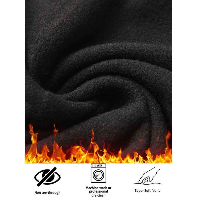 Womens Winter Thermal Leggings With Pockets High Waisted Fleece Lined Tummy Control Warm Workout R 4