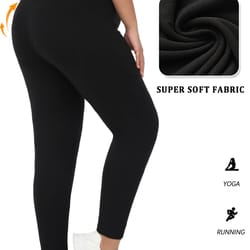 plus size super soft athletic leggings for women – high stretch no see through workout running yoga pants